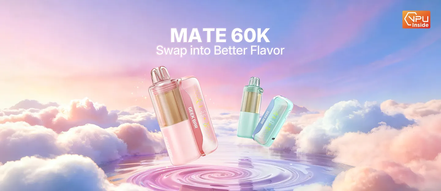 Geek Bar Mate 60K Kit — 60,000 puffs con chip VPU, el vape modular más avanzado de 2026