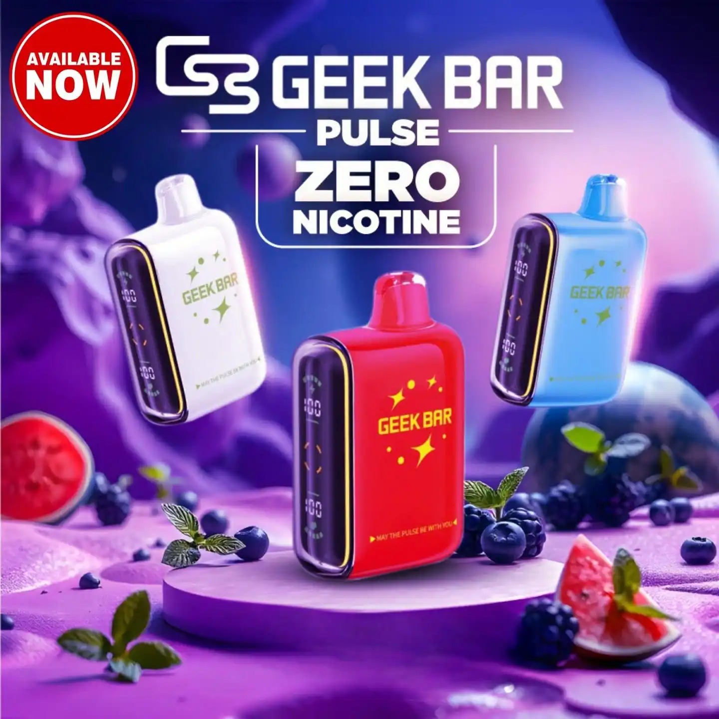Geek Bar Pulse 0% Nicotina cero nicotina vape
